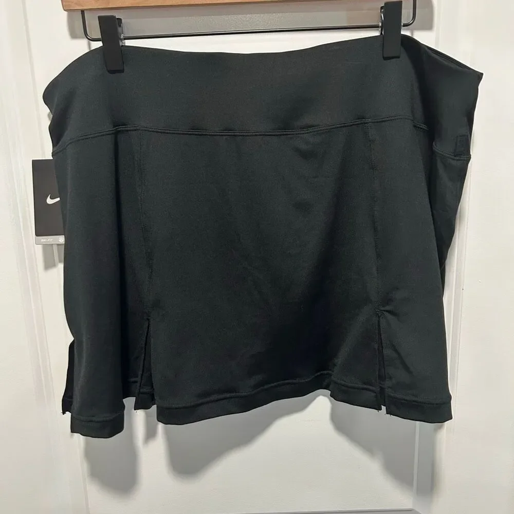 Nike Dri-FIT Club Golf Skort XL Tennis Black Pleated Skirt tennis Athleisure